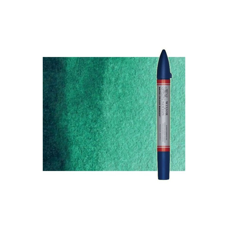 Materiais Belas Artes - Marcardor aquarela verde ftalo Winsor & Newton doble ponta pinceis | totenart.com
