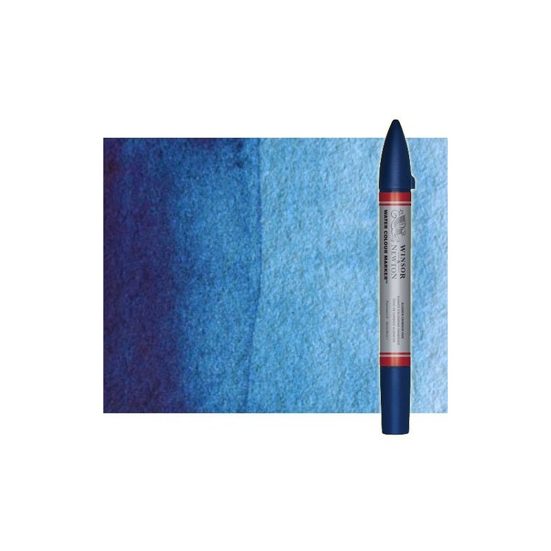 Materiais Belas Artes - Marcardor aquarela turquesa Winsor & Newton doble ponta pinceis | totenart.com