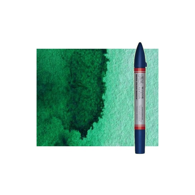 Materiais Belas Artes - Marcardor aquarela verde ftalo amarelado Winsor & Newton doble ponta pinceis | totenart.com