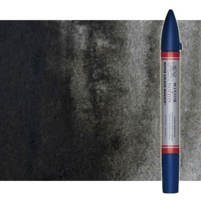 Materiais Belas Artes - Marcardor aquarela preto marfim Winsor & Newton doble ponta pinceis | totenart.com