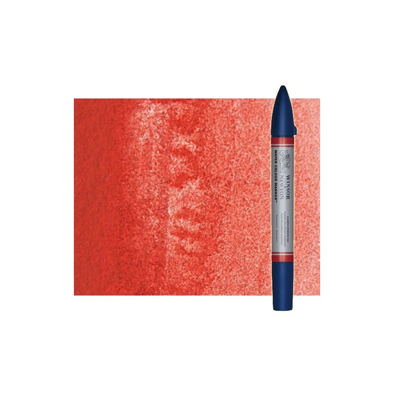 Materiais Belas Artes - Marcardor aquarela cadmio vermelho tono Winsor & Newton doble ponta pinceis | totenart.com