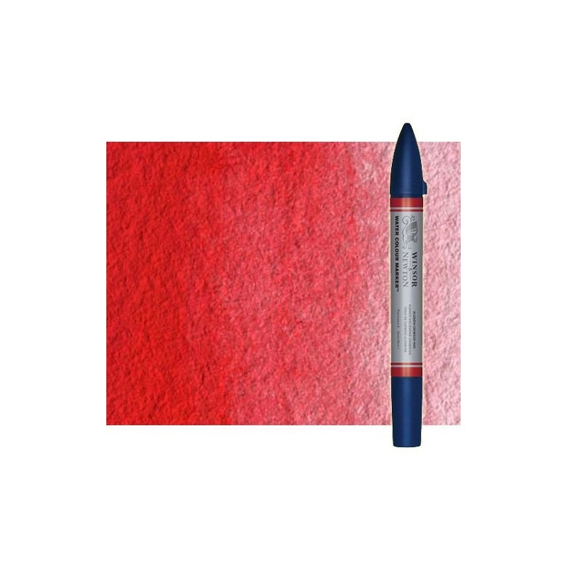Materiais Belas Artes - Marcardor aquarela cadmio vermelho claro tono Winsor & Newton doble ponta pinceis | totenart.com
