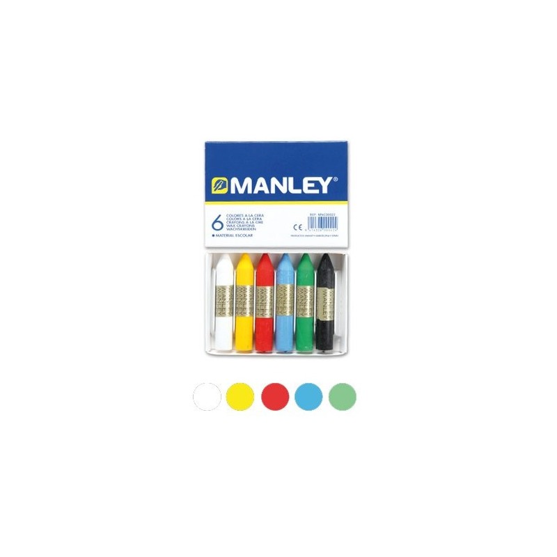 Ceras Manley, 6 colores