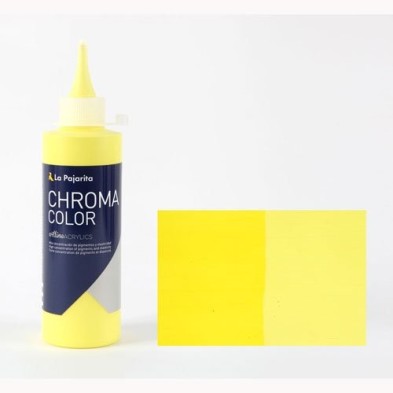 Materiais Belas Artes - Acrilico La Pajarita Amarelo Azo Limao Chroma Color (200 ml.) | totenart.com