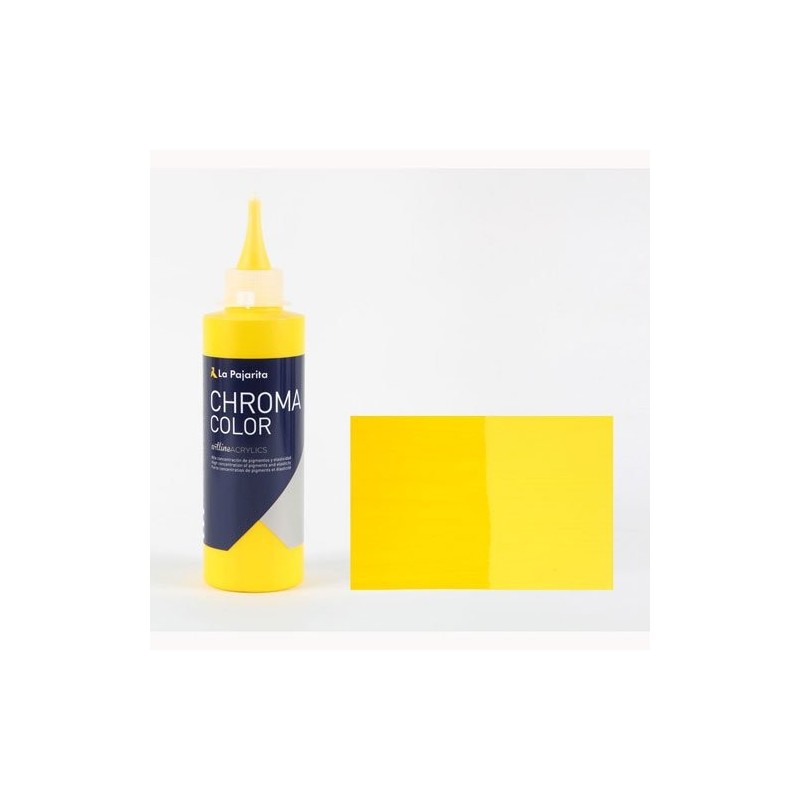 Materiais Belas Artes - Acrilico La Pajarita Amarelo Médio Azo Chroma Color (200 ml.) | totenart.com
