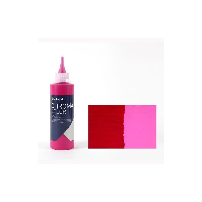 Materiais Belas Artes - Acrilico La Pajarita Magenta Primário Chroma Color (200 ml.) | totenart.com