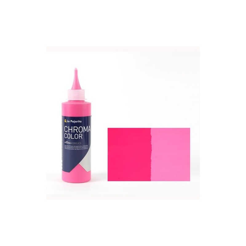 Materiais Belas Artes - Acrilico La Pajarita Magenta Claro Chroma Color (200 ml.) | totenart.com