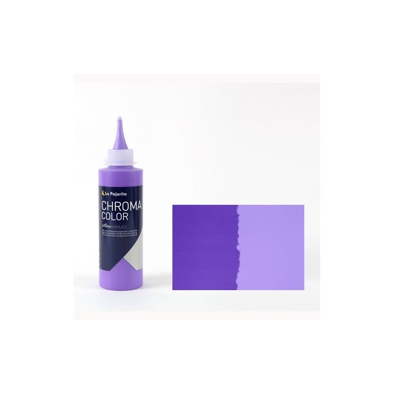 Materiais Belas Artes - Acrilico La Pajarita Violeta Claro Chroma Color (200 ml.) | totenart.com