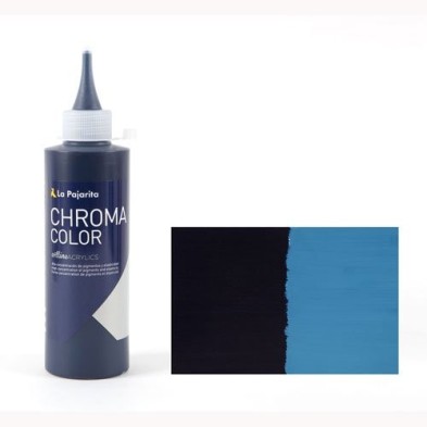 Materiais Belas Artes - Acrílico La Pajarita Azul da Prússia Chroma Color (200 ml.) | totenart.com