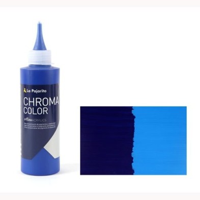 Materiais Belas Artes - Acrilico La Pajarita Azul Phthalo Chroma Color (200 ml.)  | totenart.com