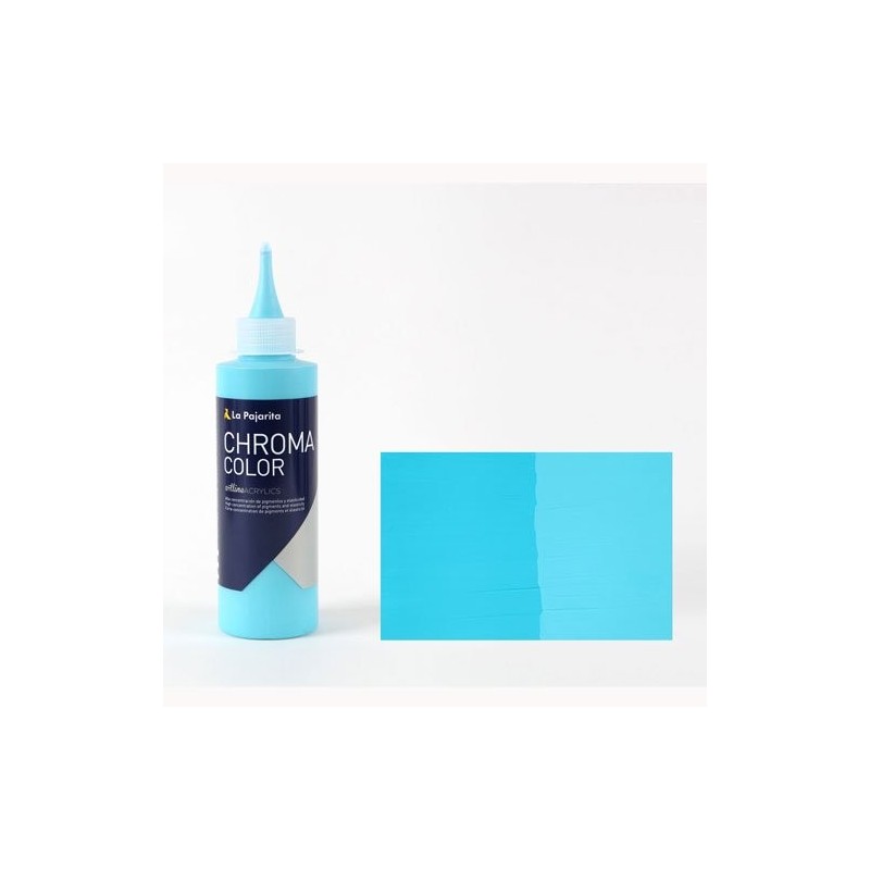 Materiais Belas Artes - Acrilico La Pajarita Turquesa Chroma Color (200 ml.)  | totenart.com