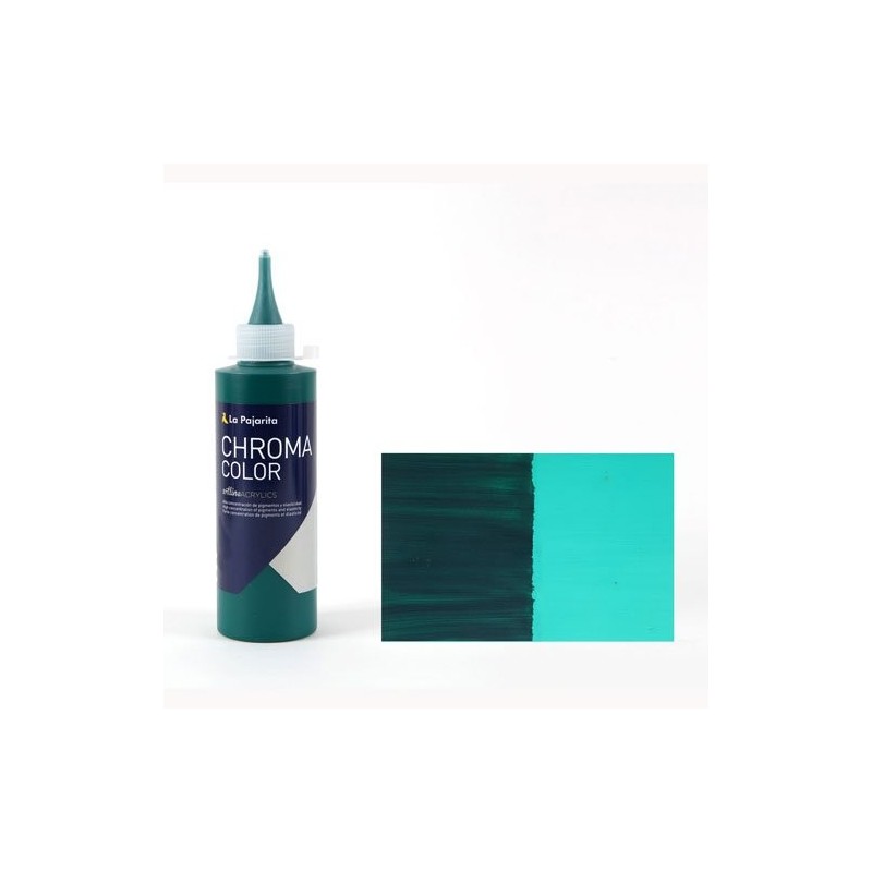 Materiais Belas Artes - Acrilico La Pajarita Phthalo Verde Chroma Color (200 ml.)  | totenart.com