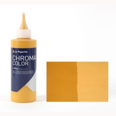 Materiais Belas Artes - Acrilico La Pajarita Óxido de Ferro Amarelo Chroma Color (200 ml.)  | totenart.com