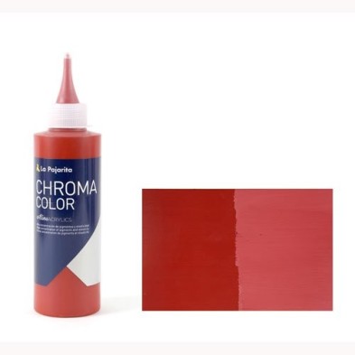 Materiais Belas Artes - Acrilico La Pajarita Óxido de Ferro Vermelho Chroma Color (200 ml.)  | totenart.com