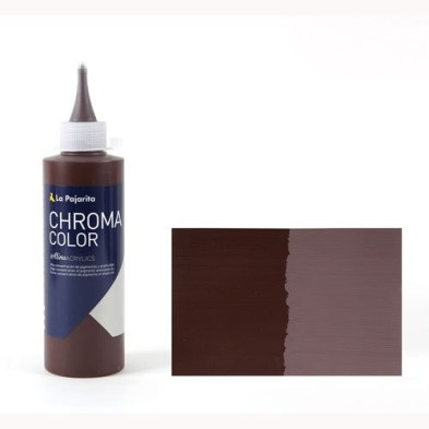Materiais Belas Artes - Acrilico La Pajarita Terra de Sombra Queimada Chroma Color (200 ml.)  | totenart.com