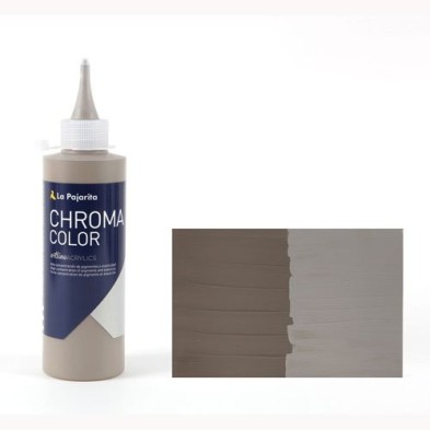 Materiais Belas Artes - Acrilico La Pajarita Cinza Escuro Chroma Color (200 ml.) | totenart.com
