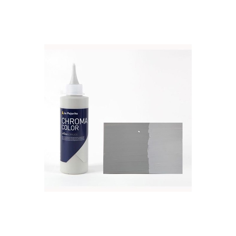 Materiais Belas Artes - Acrilico La Pajarita Cinza Médio Chroma Color (200 ml.) | totenart.com