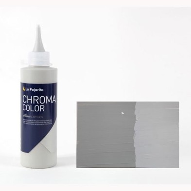 Materiais Belas Artes - Acrilico La Pajarita Cinza Médio Chroma Color (200 ml.) | totenart.com