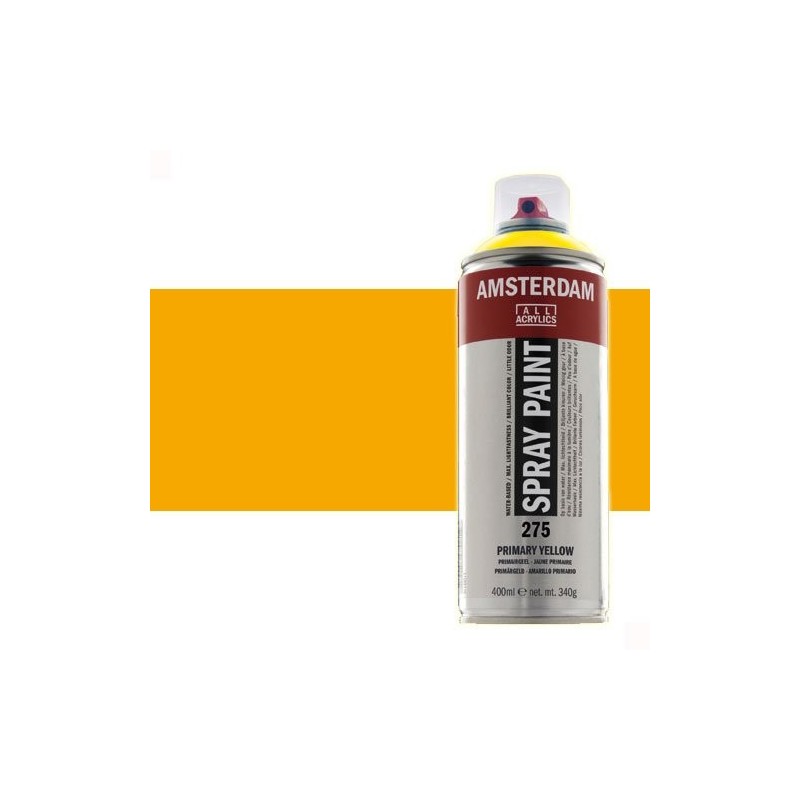 Materiais Belas Artes - Acrilico Spray Amarelo Azo Escuro 270 Amsterdam 400 ml. | totenart.com