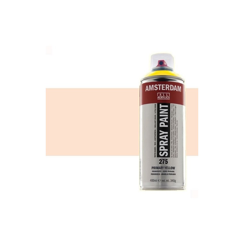Materiais Belas Artes - Acrilico Spray Amarelo Napoles Vermelho Claro 292 Amsterdam 400 ml. | totenart.com