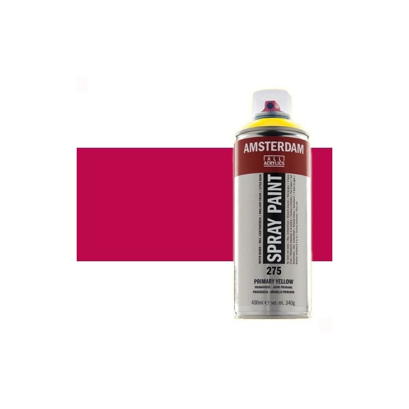 Materiais Belas Artes - Acrilico Spray Cor de Rosa Quinacridona 366 Amsterdam 400 ml. | totenart.com