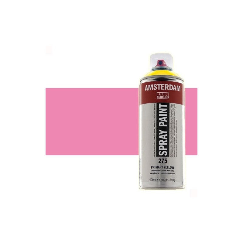 Materiais Belas Artes - Acrilico Spray Cor de Rosa Reflex 384 Amsterdam 400 ml. | totenart.com