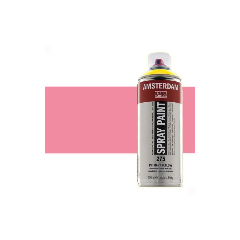 Materiais Belas Artes - Acrilico Spray Cor de Rosa Reflex 384 Amsterdam 400 ml. | totenart.com