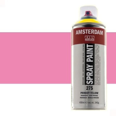 Materiais Belas Artes - Acrilico Spray Cor de Rosa Reflex 384 Amsterdam 400 ml. | totenart.com