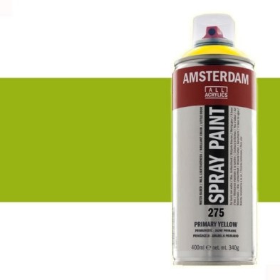 Materiais Belas Artes - Acrilico en spray Verde Amarelho 617 Amsterdam 400 ml. | totenart.com