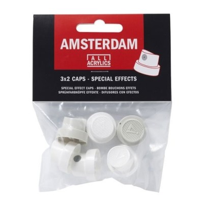Materiais Belas Artes - Difusor Efectos especiales Spray Acrilico Amsterdam, pack 6 und. | totenart.com