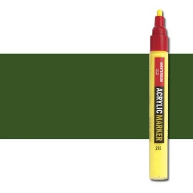 Materiais Belas Artes - Marcador acrilico Amsterdam color Verde Oliva Escuro 622 (4 mm.) | totenart.com