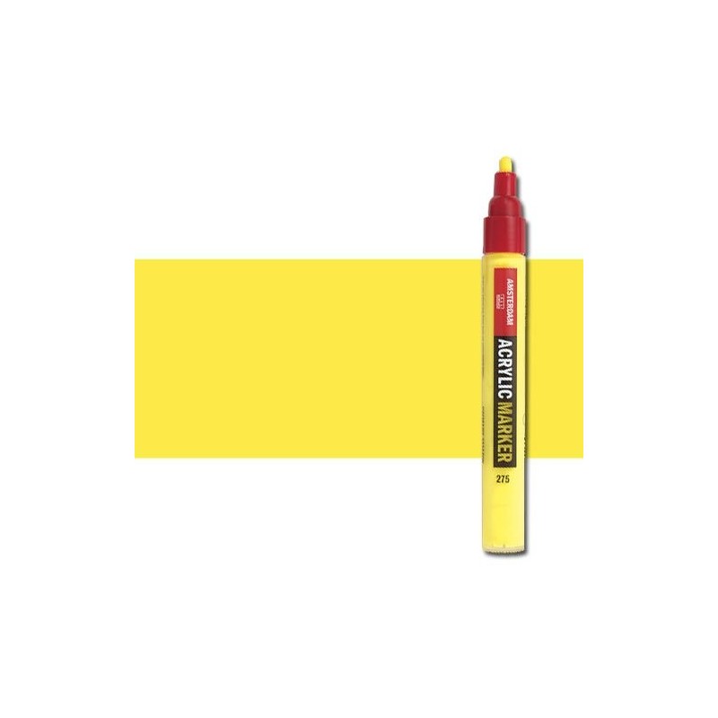 Materiais Belas Artes - Marcador acrilico Amsterdam color amarelo azo limon 267 (4 mm.) | totenart.com