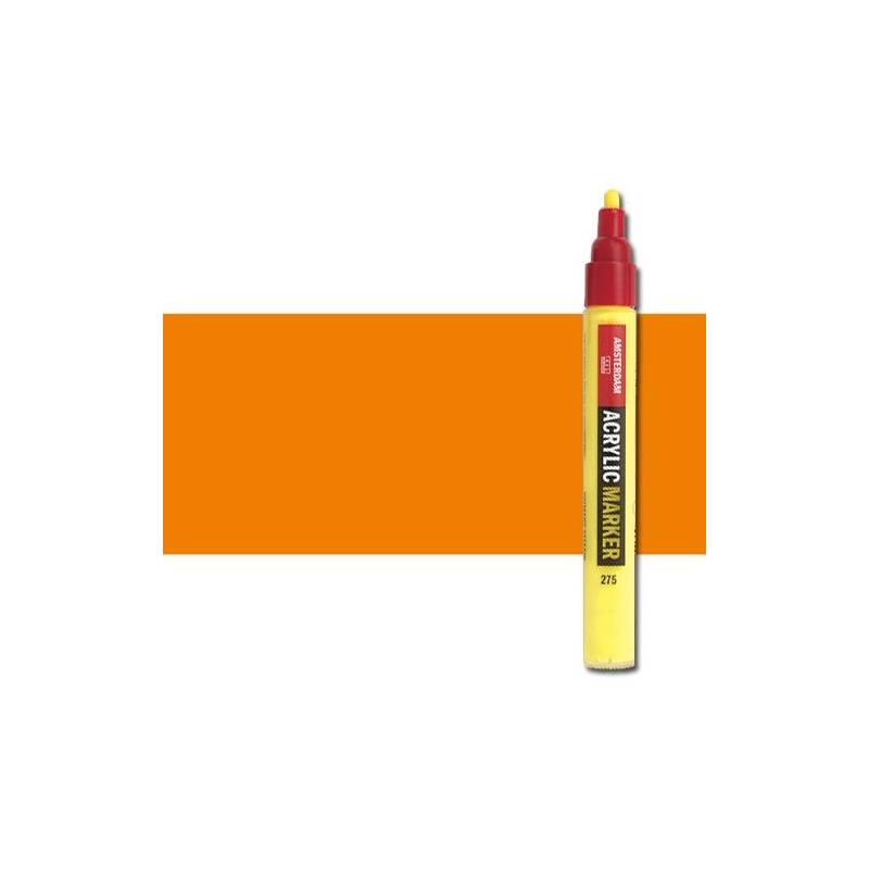 Materiais Belas Artes - Marcador acrilico Amsterdam color laranja azo 276 (4 mm.) | totenart.com