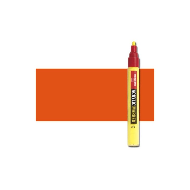 Materiais Belas Artes - Marcador acrilico Amsterdam color vermelho 311 (4 mm.) | totenart.com