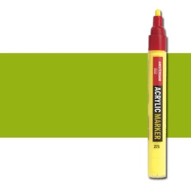 Materiais Belas Artes - Marcador acrilico Amsterdam color Verde Amarelo 617 (4 mm.) | totenart.com