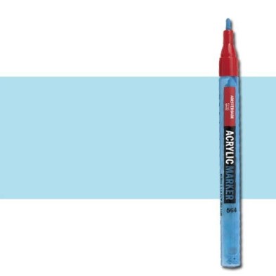 Materiais Belas Artes - Marcador acrilico Amsterdam color Azul Celeste Claro 551 (2 mm.) | totenart.com