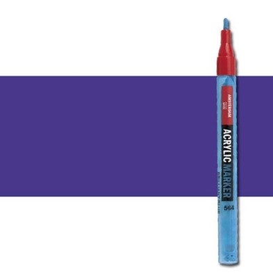 Materiais Belas Artes - Marcador acrilico Amsterdam color Azul Ultramar Violeta 507 (2 mm.) | totenart.com