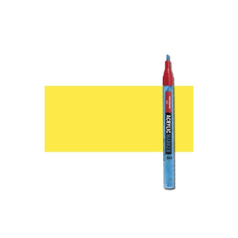 Materiais Belas Artes - Marcador acrilico Amsterdam color Amarelo Reflex 256 (2 mm.) | totenart.com