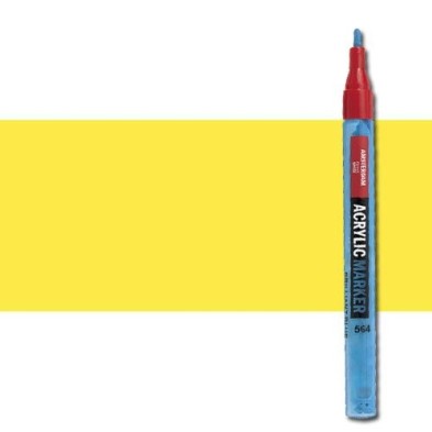 Materiais Belas Artes - Marcador acrilico Amsterdam color Amarelo Reflex 256 (2 mm.) | totenart.com