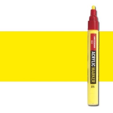 Materiais Belas Artes - Marcador acrilico Amsterdam color amarelo reflex 256 (4 mm.) | totenart.com