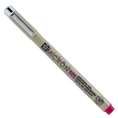 Materiais Belas Artes - Marcador vermelho Pigma Micron Sakura 05, 0.45 mm. | totenart.com