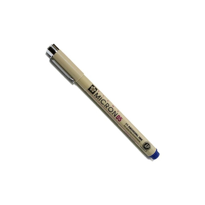 Materiais Belas Artes - Marcador azul Pigma Micron Sakura 05, 0.45 mm. | totenart.com