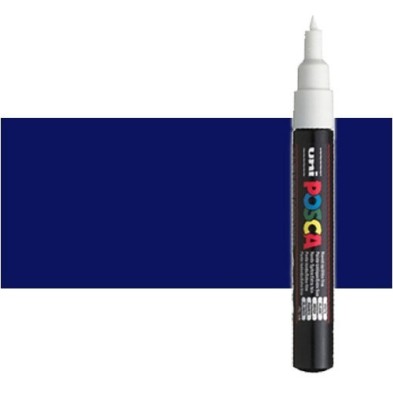 Materiais Belas Artes - Marcador Posca Azul (N. 33) PC1M, ponta redonda (0.7 mm.) | totenart.com