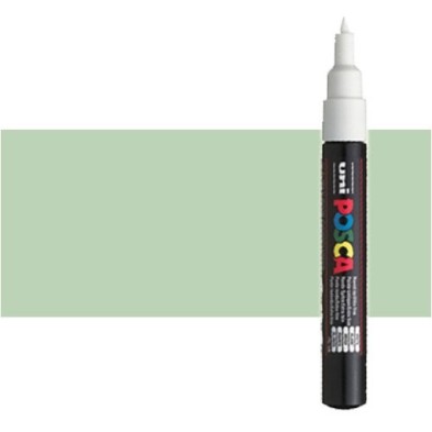 Materiais Belas Artes - Marcador Posca Verde claro (N. 5) PC1M, ponta redonda (0.7 mm.) | totenart.com