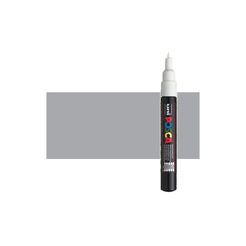 Materiais Belas Artes - Marcador Posca Prata (N. 26) PC1M, ponta redonda (0.7 mm.) | totenart.com