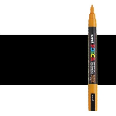 Materiais Belas Artes - Marcador Posca Preto (N. 24) PC3M, ponta redonda (0.9-1.3 mm.) | totenart.com