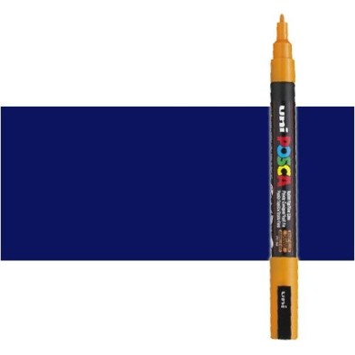 Materiais Belas Artes - Marcador Posca Azul (N. 33) PC3M, ponta redonda (0.9-1.3 mm.) | totenart.com