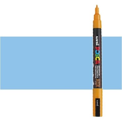 Materiais Belas Artes - Marcador Posca Azul céu (N. 48) PC3M, ponta redonda (0.9-1.3 mm.) | totenart.com