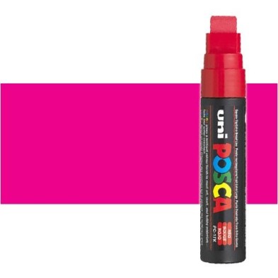 Materiais Belas Artes - \n\nMarcador Posca Rosa (N. 13) PC17K, ponta retangular (15 mm.) | totenart.com