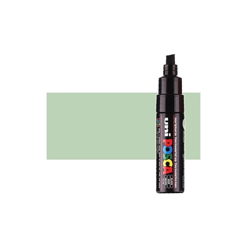 Materiais Belas Artes - Marcador Posca Verde claro (N. 5) PC8K, ponta chanfrado (8 mm.) | totenart.com